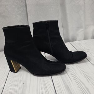 Fendi Sleek Black Ankle Booties